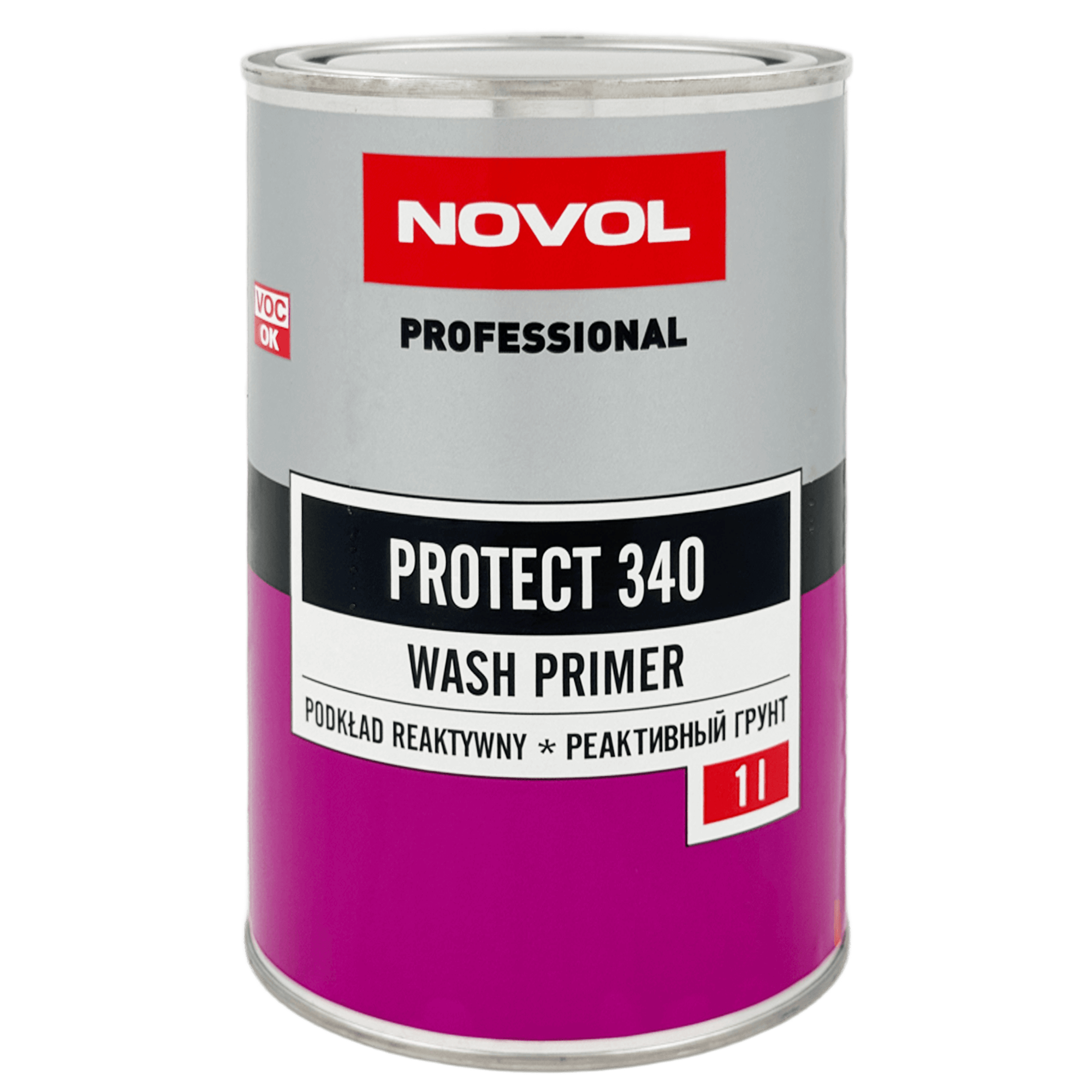 NOVOL PROTECT 340 Wash Primer 1+1 Грунт реактивный 1л+1л (Н5910)