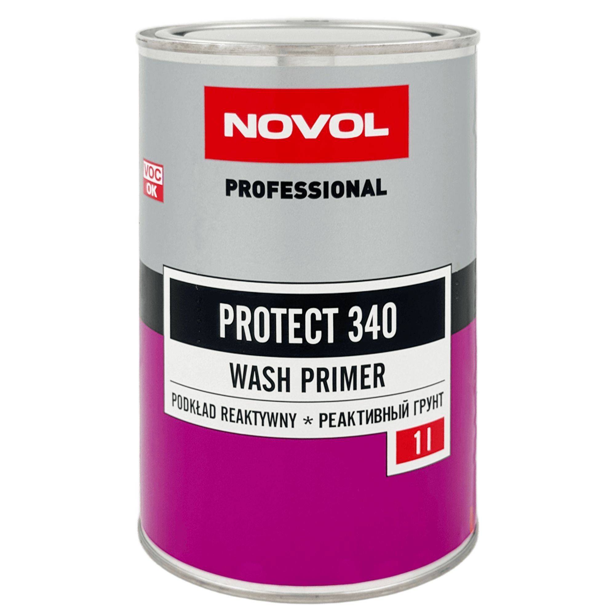 NOVOL PROTECT 340 Wash Primer 1+1 Грунт реактивный 1л+1л (Н5910) превью #1
