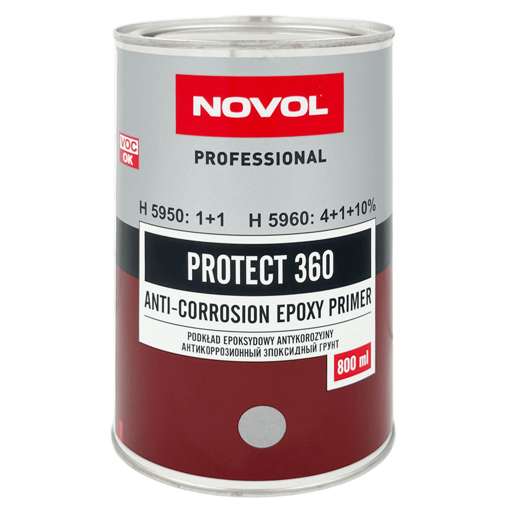 NOVOL PROTECT 360 Грунт эпоксидный серый 0,8л+0,8л (H5950) превью #1