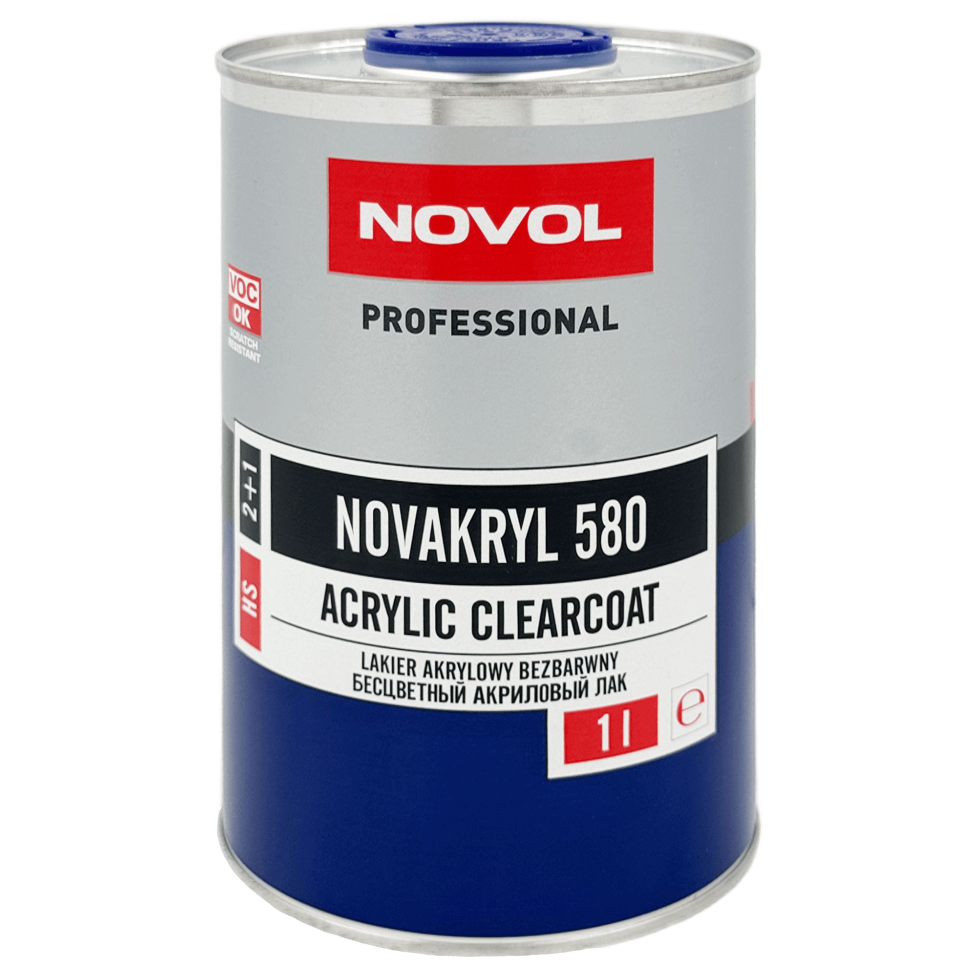 NOVOL NOVAKRYL 580 HS Лак акриловый  2+1 1л+0,5л (H5120) превью #1