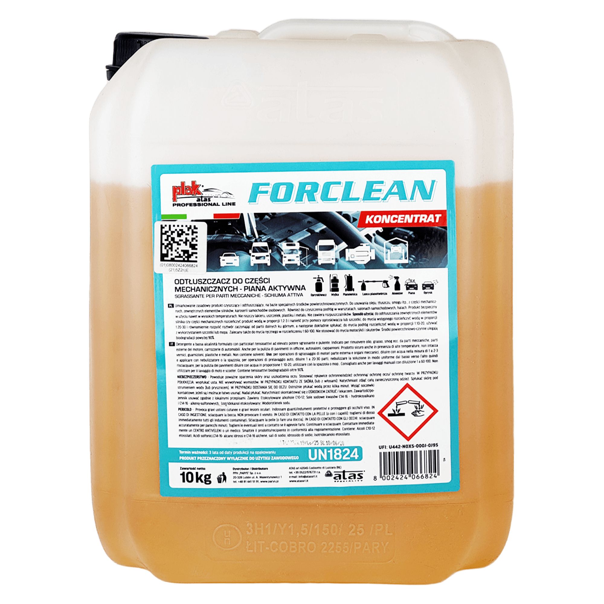 ATAS FORCLEAN Средство для чистки двигателя и механических частей 10кг