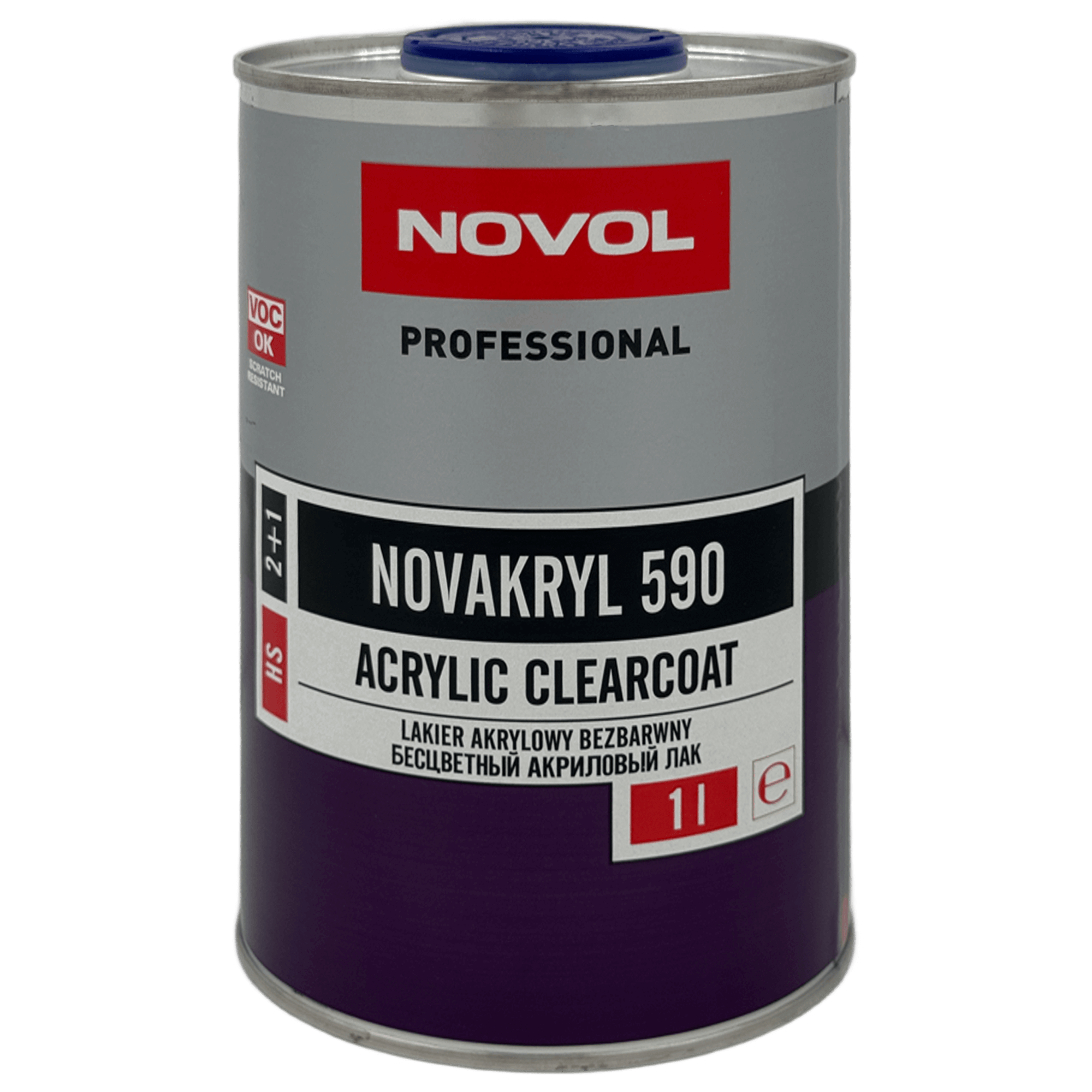 NOVOL NOVAKRYL 590 HS Лак акриловый  2+1 1л+0,5л (H5120)