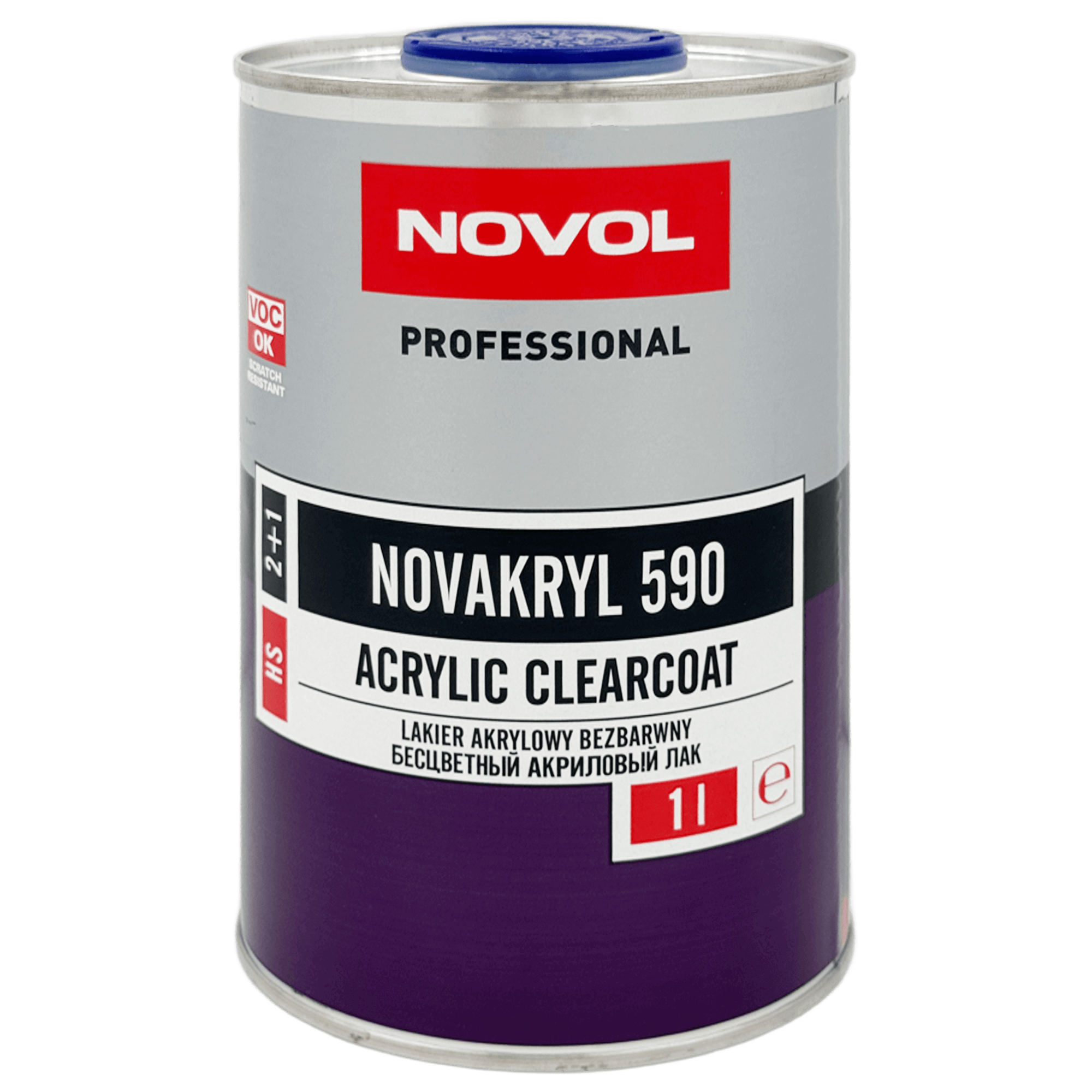 NOVOL NOVAKRYL 590 HS Лак акриловый  2+1 1л+0,5л (H5120)