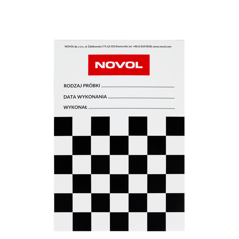 NOVOL Тест-карта бумажная 1шт