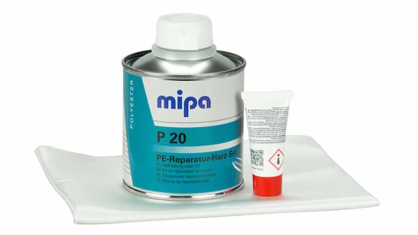 MIPA P20 PE-Reparatur-Harz Set Ремнабор смола со стекловолокном 250г
