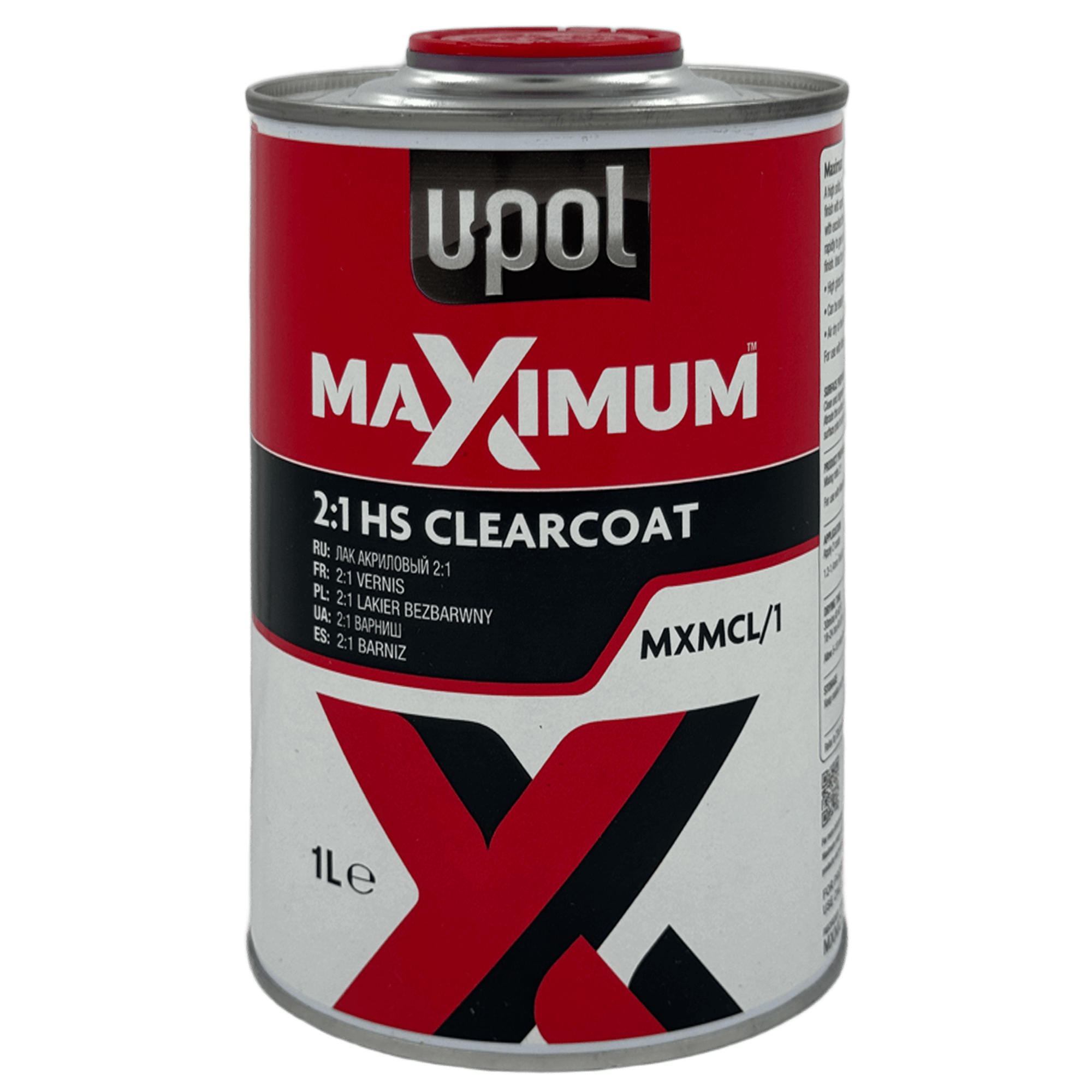 U-POL MXMCL/1 Maximum HS Лак акриловый 1л + 0,5л (MXM32/M) превью #1