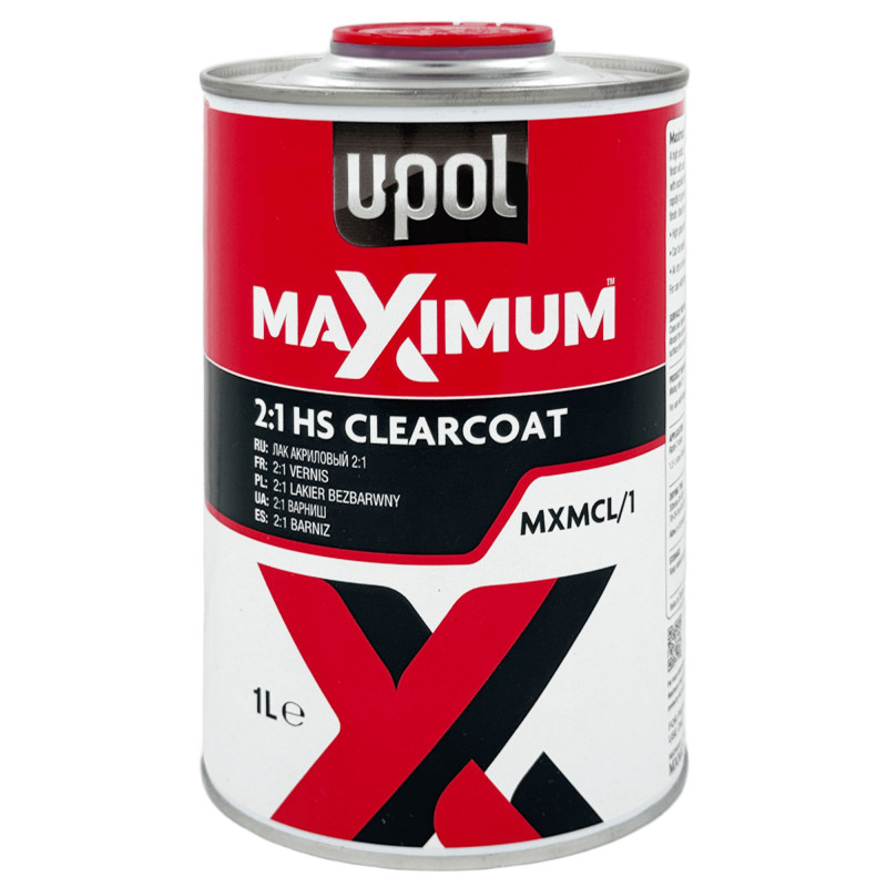 U-POL MXMCL/1 Maximum HS Лак акриловый 1л + 0,5л (MXM32/M)