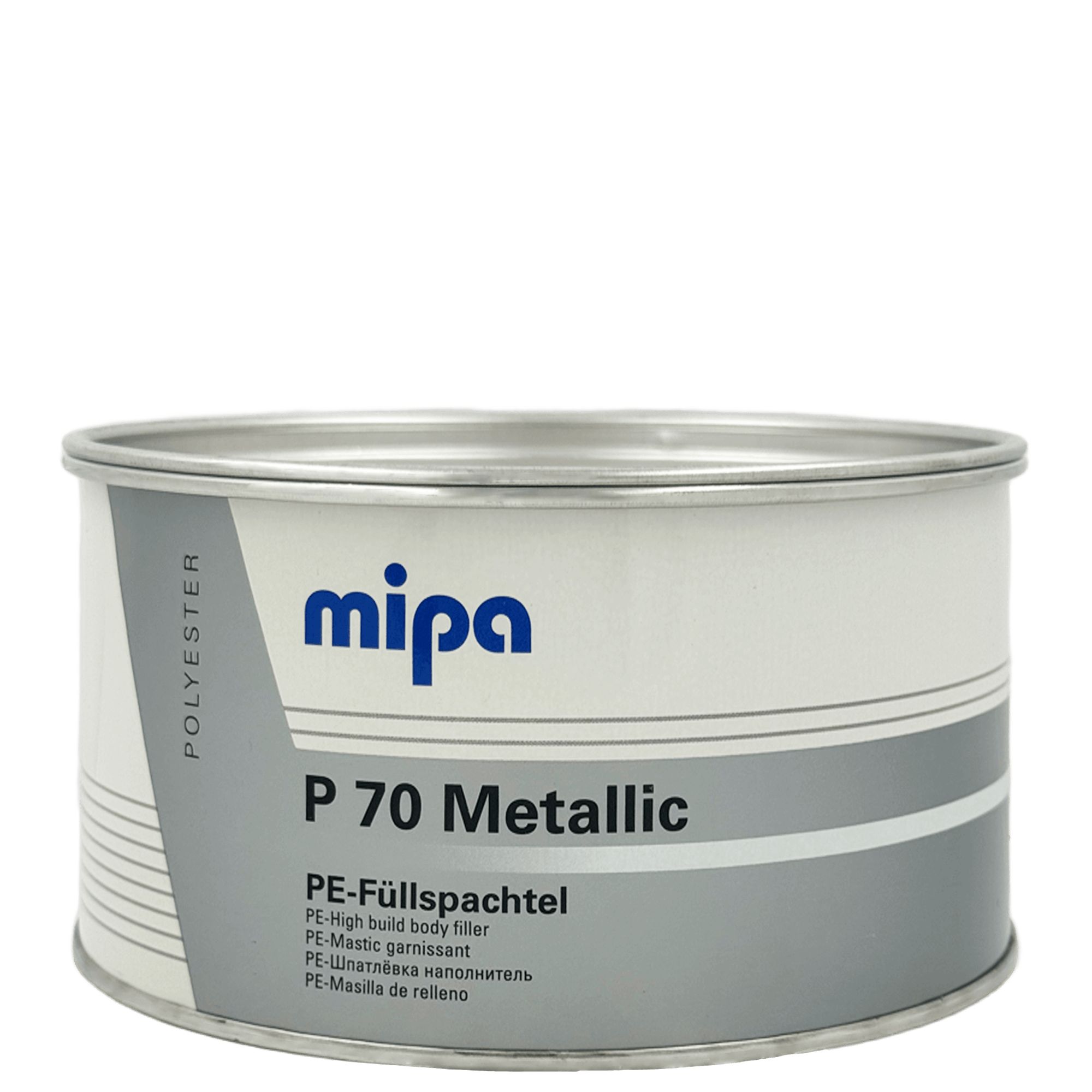 MIPA P70 Metallic PE-Fullspachtel Шпатлевка с алюминиевым наполнителем 2кг превью #1