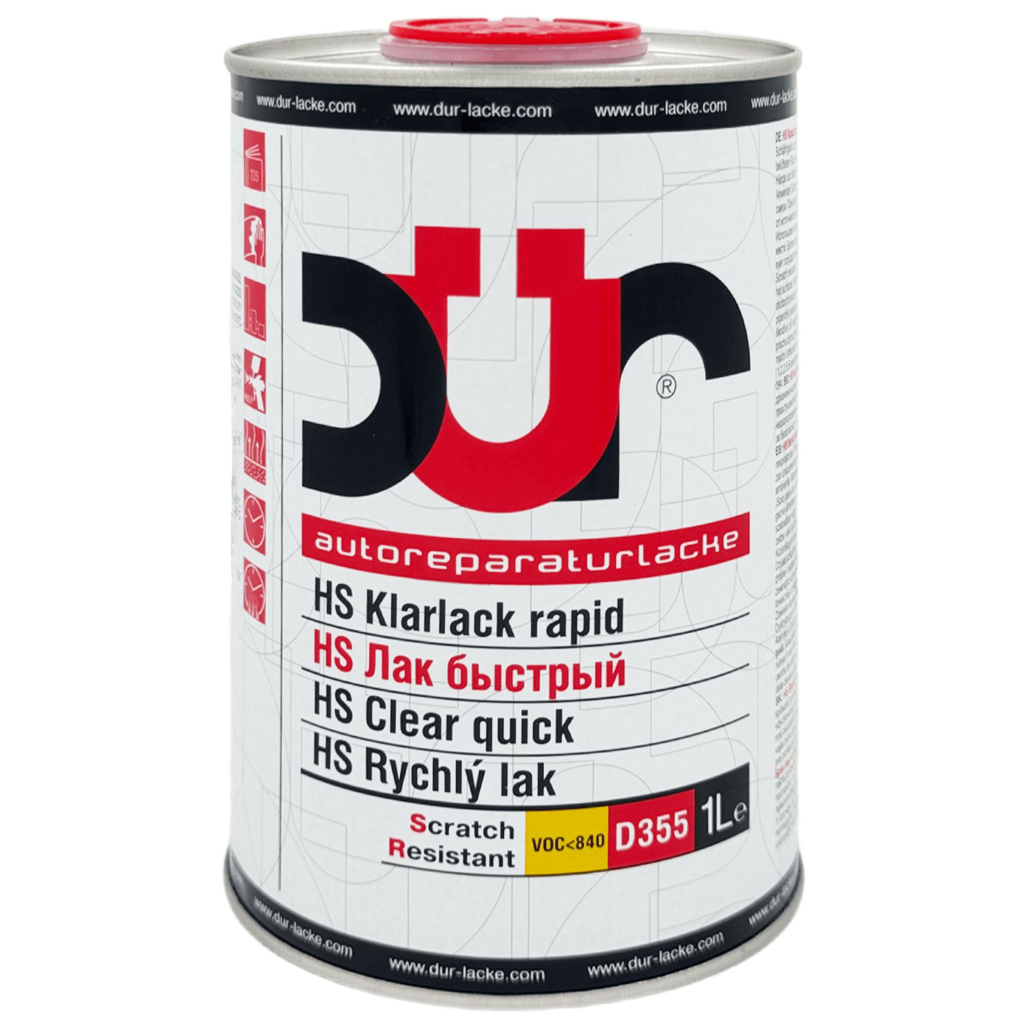 DUR D355 HS 2:1 Быстрый лак 1л + 0,5л (D220) превью #1
