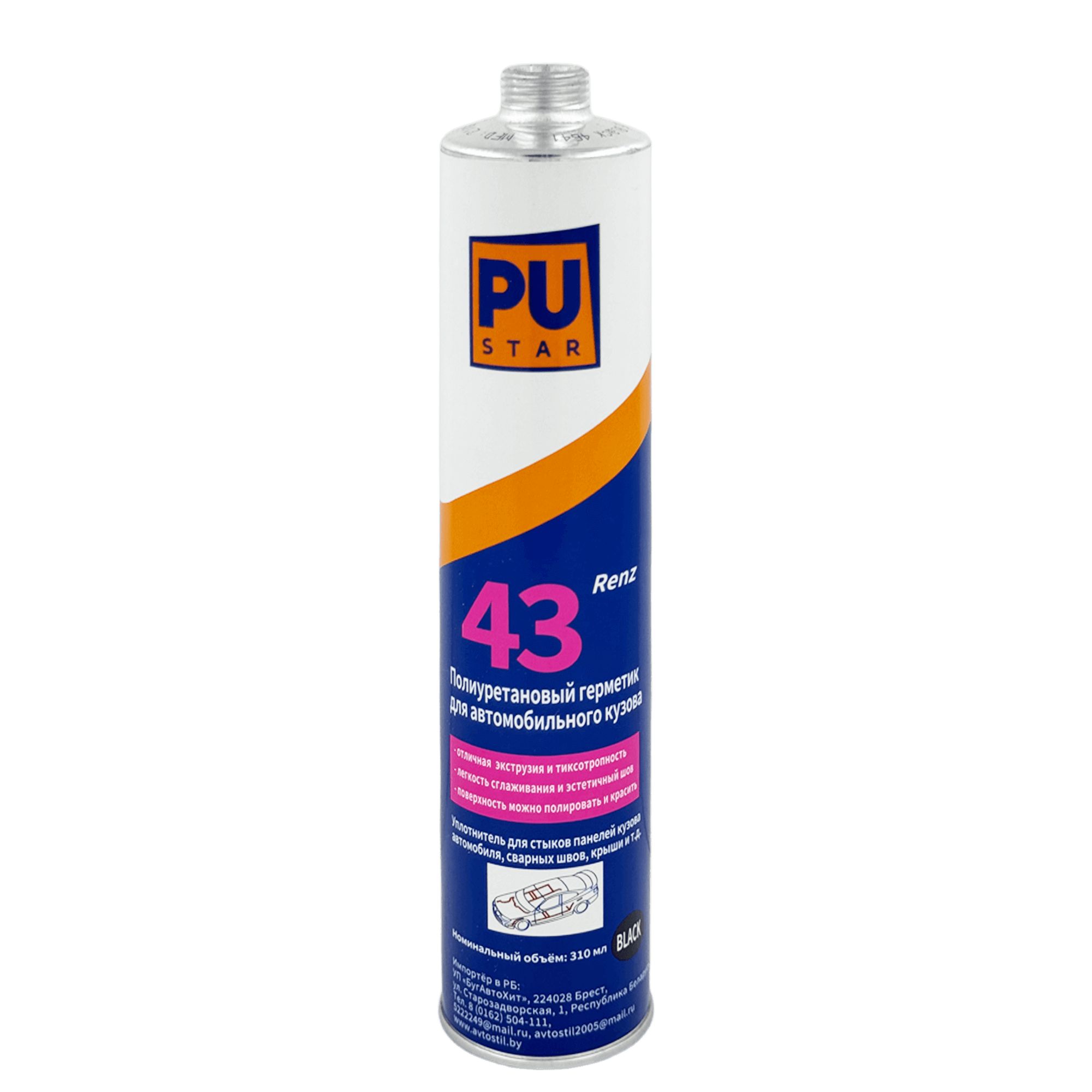 PUSTAR Renz 43 Полиуретановый герметик 310мл превью #1