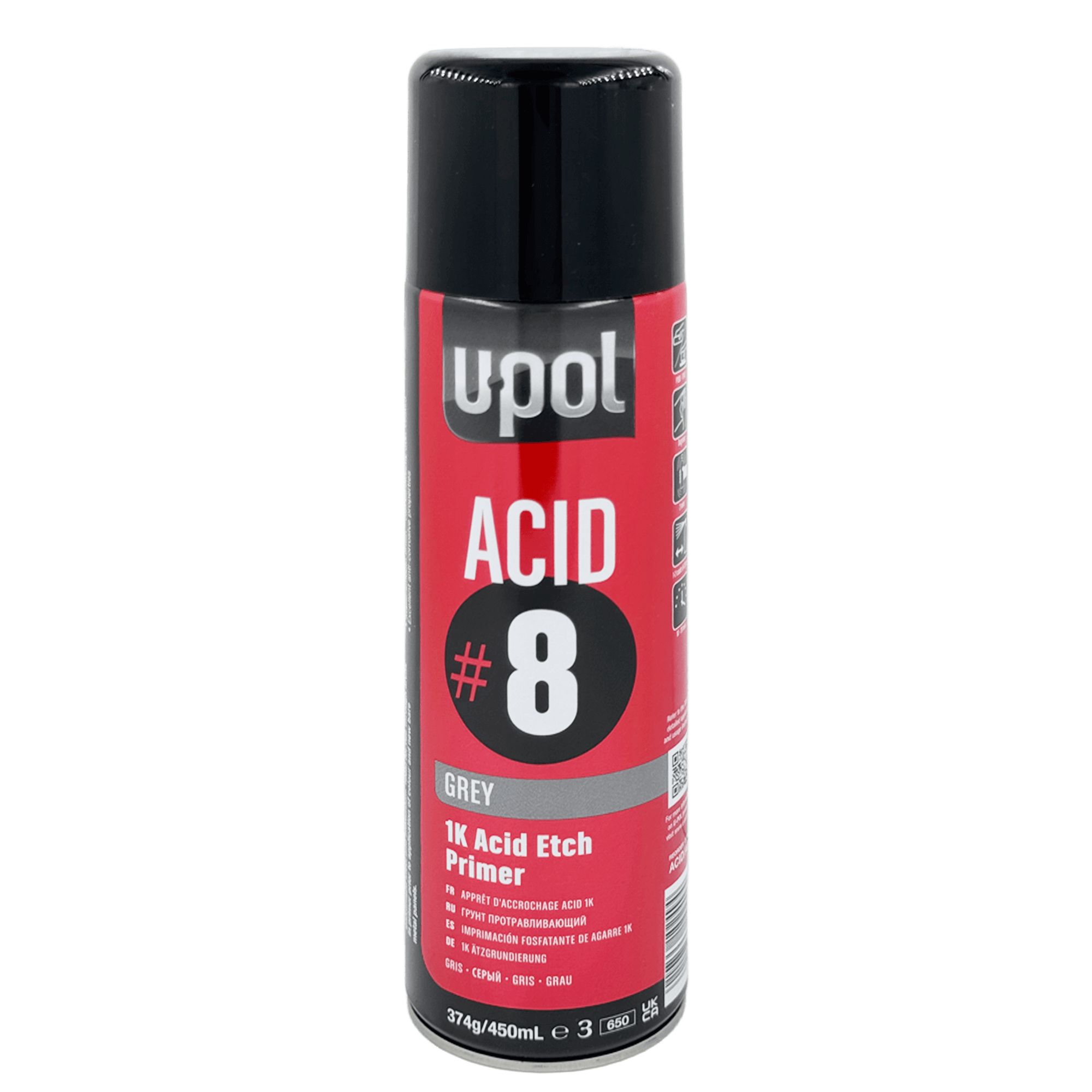 U-POL ACID#8 Грунт-аэрозоль протравливающий 450мл