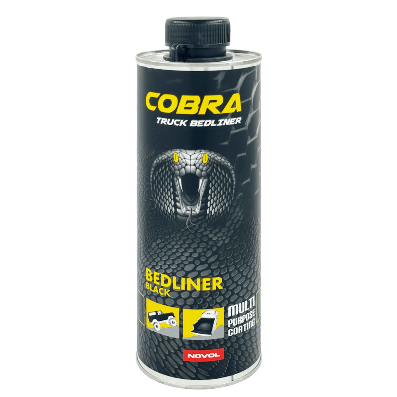 NOVOL COBRA TRUCK BEDLINER Защитное покрытие чёрное 0.6 + 0.2л
