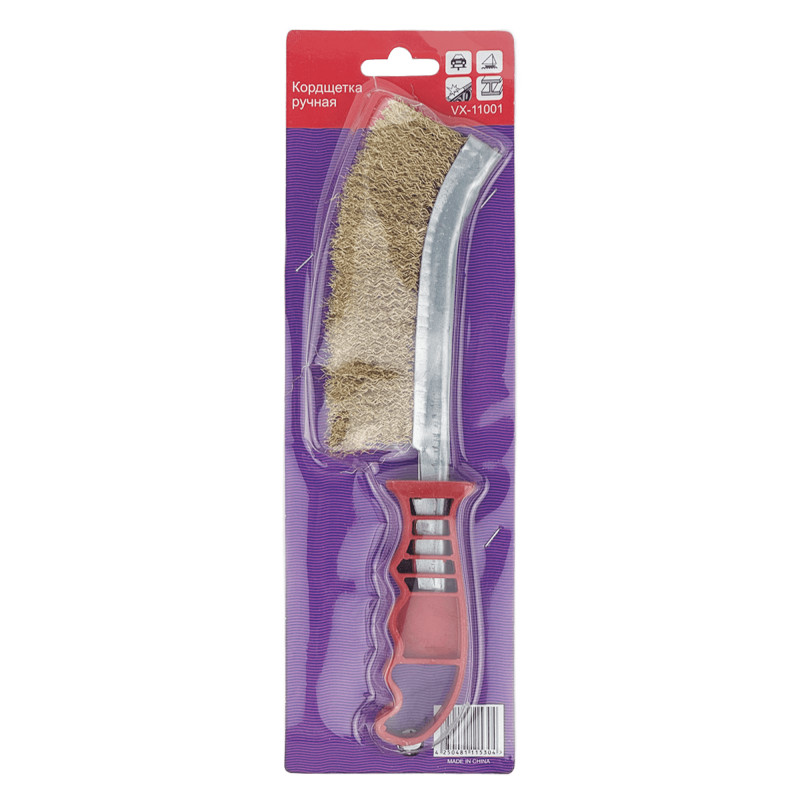 VX Кордщетка ручная, сталь омедненная