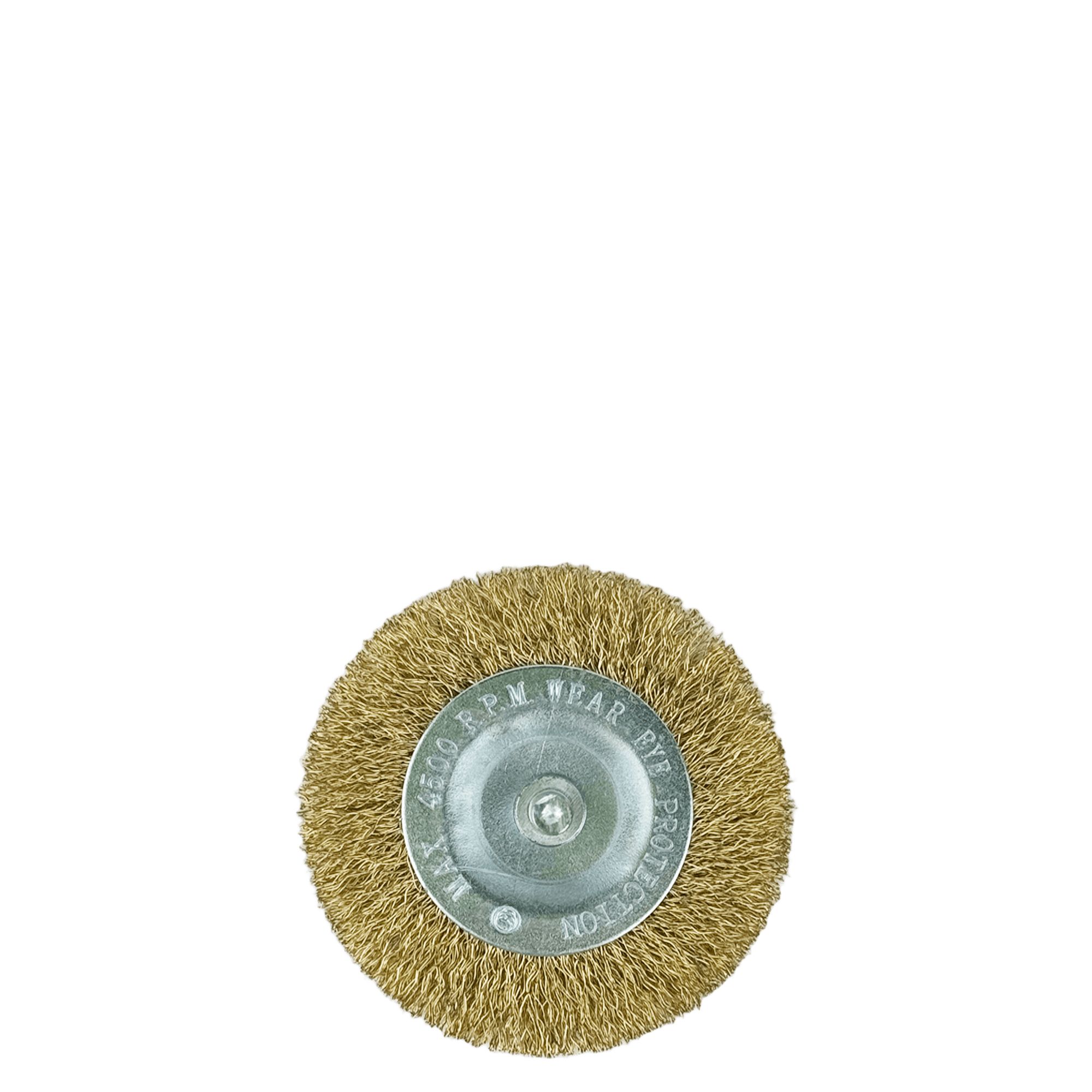 VX 7003 Кордщетка радиальная омедненная сталь 75мм 1/4 превью #1