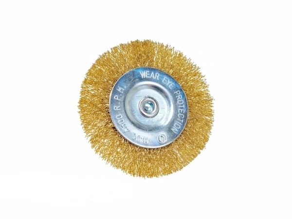 VX 7001 Кордщетка радиальная омедненная сталь 50мм 1/4 превью #2