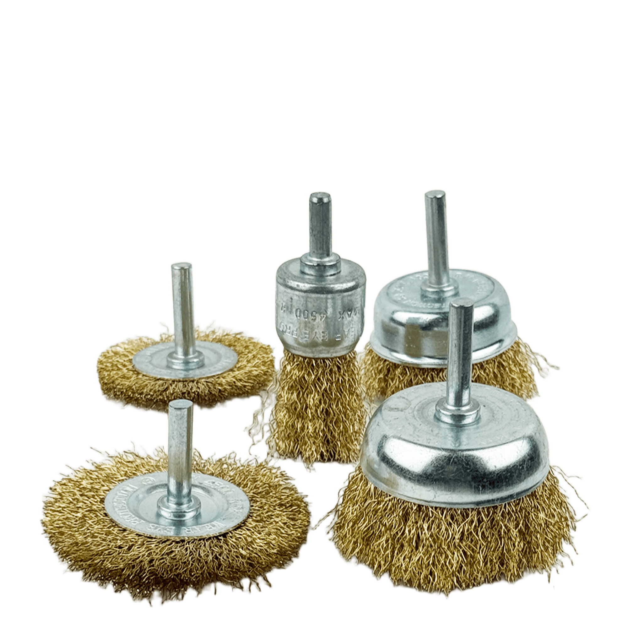 VX 9001 Набор кордщеток дисковых латунных для дрели (5 предмета)