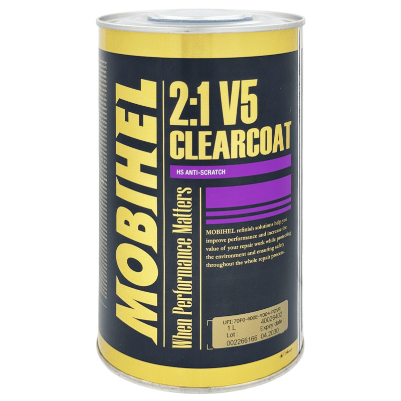 MOBIHEL 2К HS V5 AS Бесцветный лак 2:1 1л+0,5л (7700)
